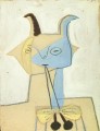 Fauna amarilla y azul tocando el diaule cubismo de 1946 Pablo Picasso